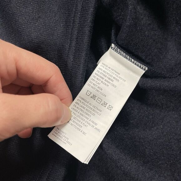 Prana Sweater Mens Large L Blue Brookland 1/4 Zip Pullover Wool Comfort Nautical - Picture 11 of 13